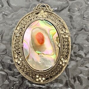 Blister pearl shell pendant
